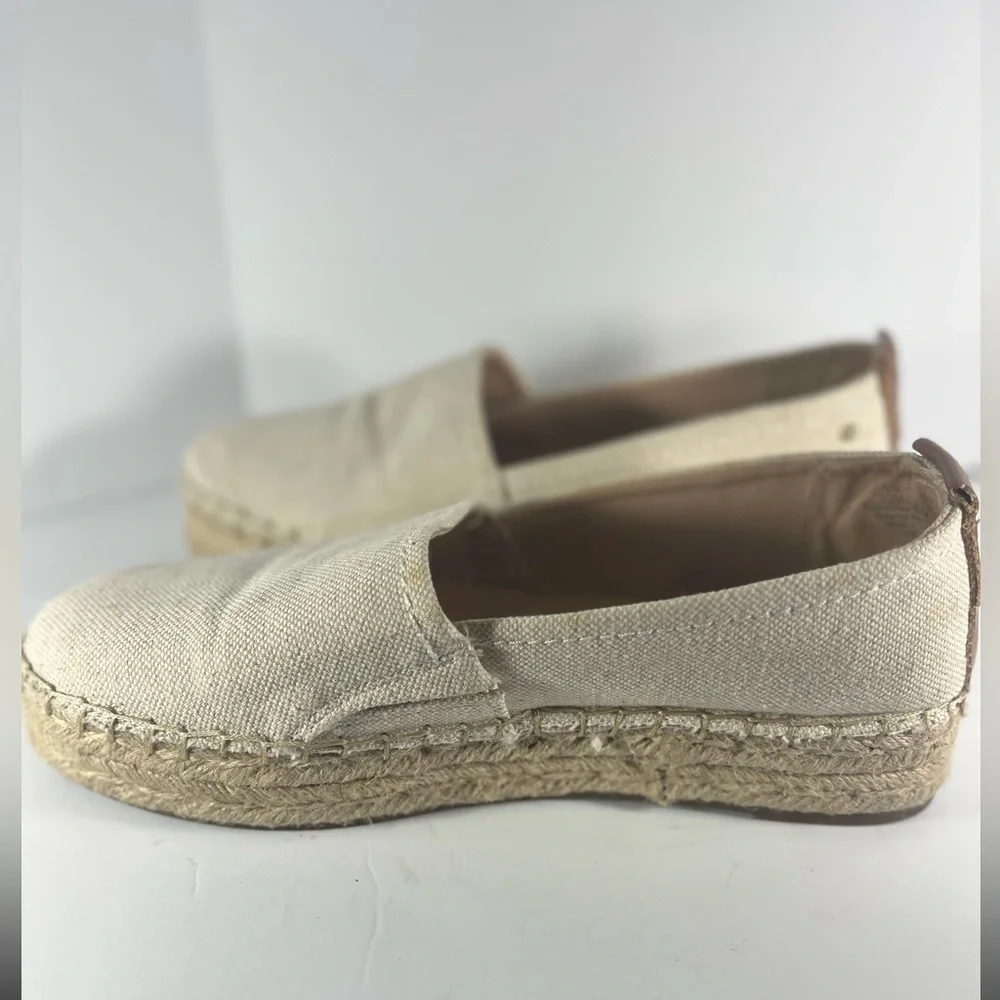 SAM EDELMAN CIRCUS Espadrille Beige Wedge Jute Sandals Size 10